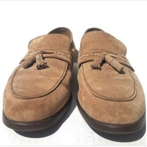 Hush Puppies  Leather Suede tasseled Loafers 10.5